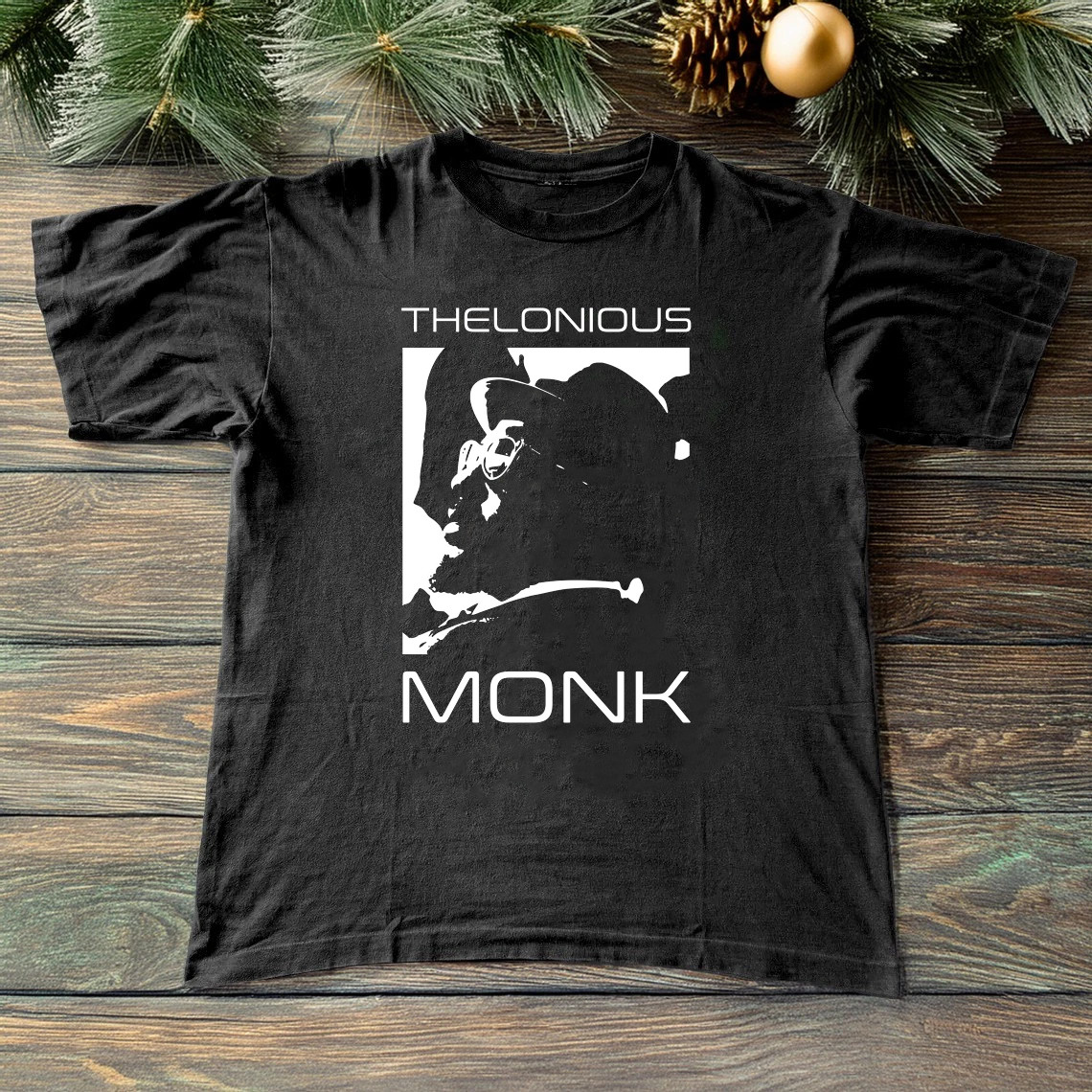 Thelonious Monk Album Black Cotton Shirt Full size S-5XL TH304