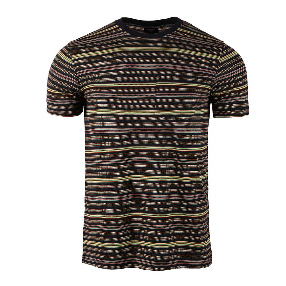 Beautiful Giant Men's Striped Pocket T-Shirt Crew Neck Regular Fit Black/yellow gallery