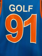 GOLF WANG Blue & Orange Medium Size Basketball Jersey (New with Tags)