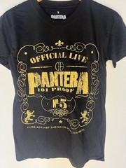 Pantera Official Live 101 Proof Graphic Band T-Shirt S Concert Band Merch