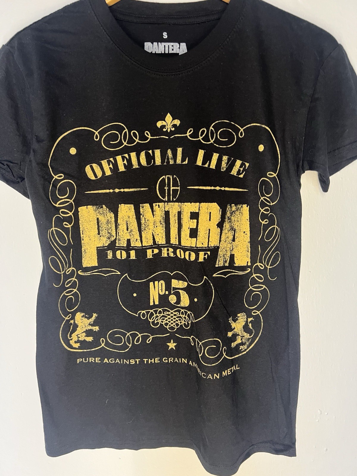 Pantera Official Live 101 Proof Graphic Band T-Shirt S Concert Band Merch gallery