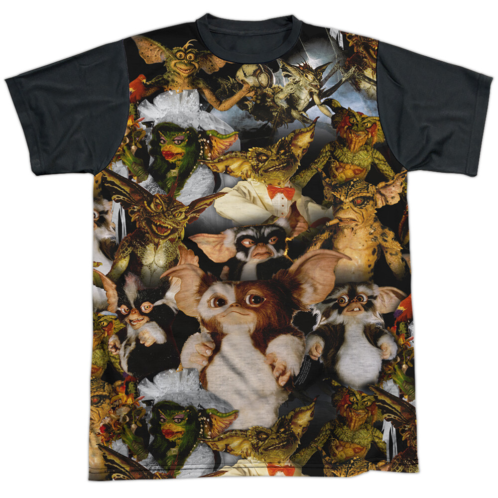 Gremlins 2 Pack Of Gremlins Adult Halloween Costume T Shirt (Black Back), S-3XL gallery