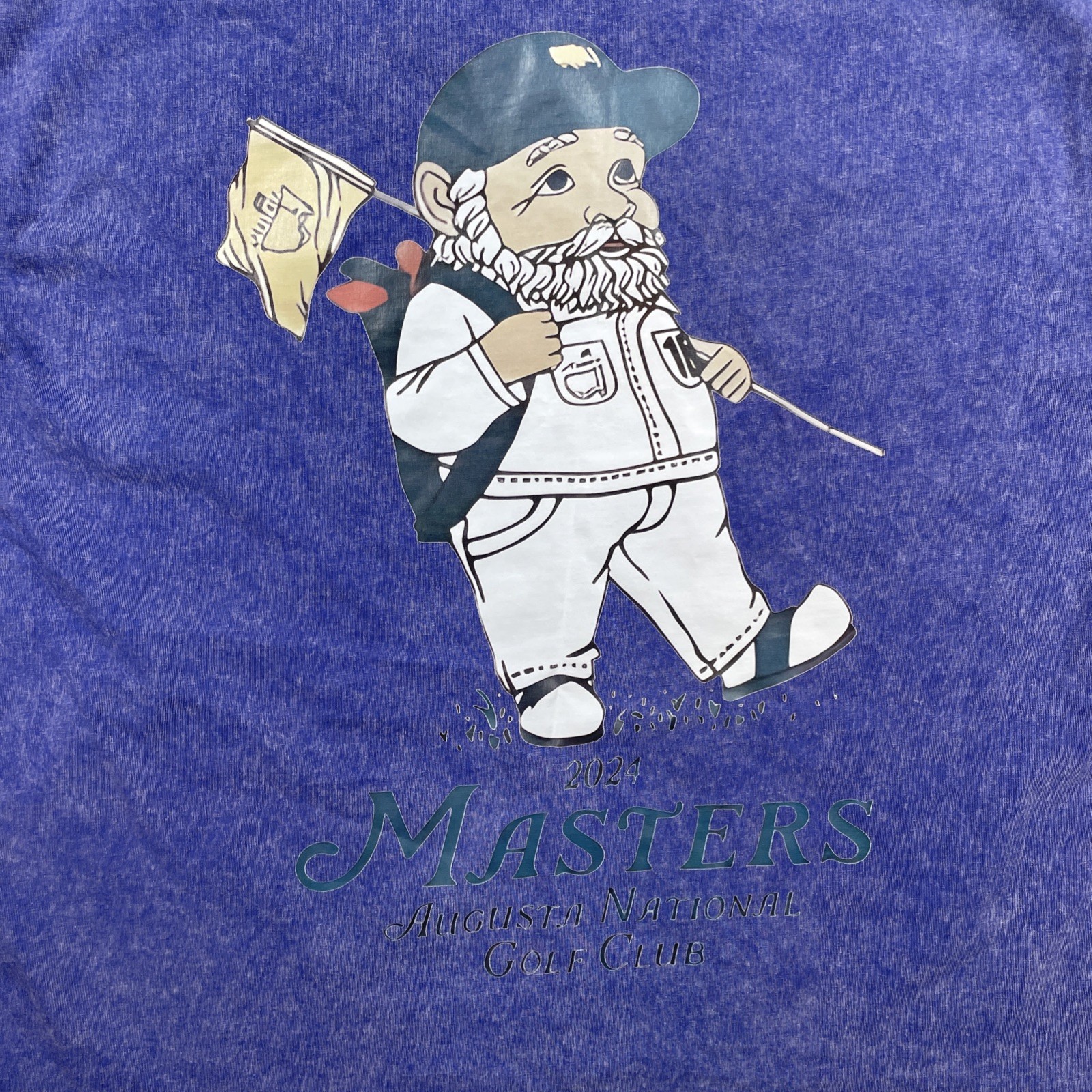 Masters Golf Shirt Men XL Gnome Caddie Bootleg Graphic Tee Augusta PGA Tour 2024 gallery