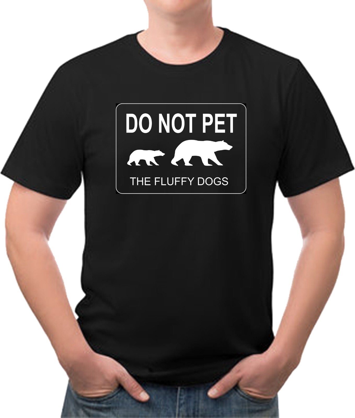 Do not pet the fluffy dog Funny Tee Shirt NEW w/Tags 4 colors available New gallery