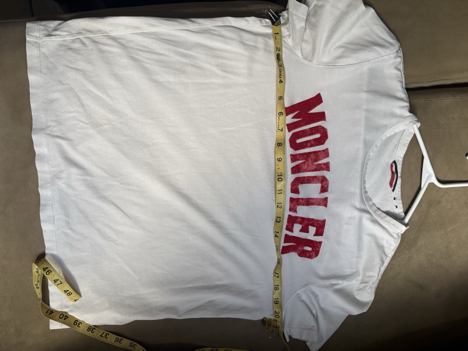 MONCLER T-shirt cotton White . See Picture And Read Description gallery