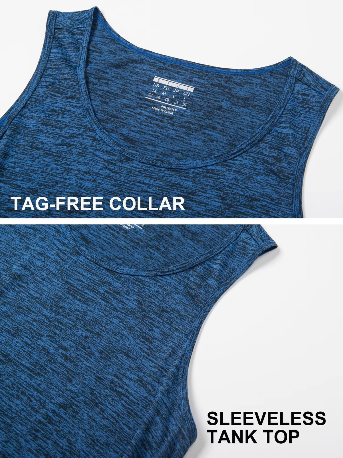 Men's Tank Tops Sleeveless Gym Workout A-Shirt Quick Dry Muscle Shirt Summer Tee gallery