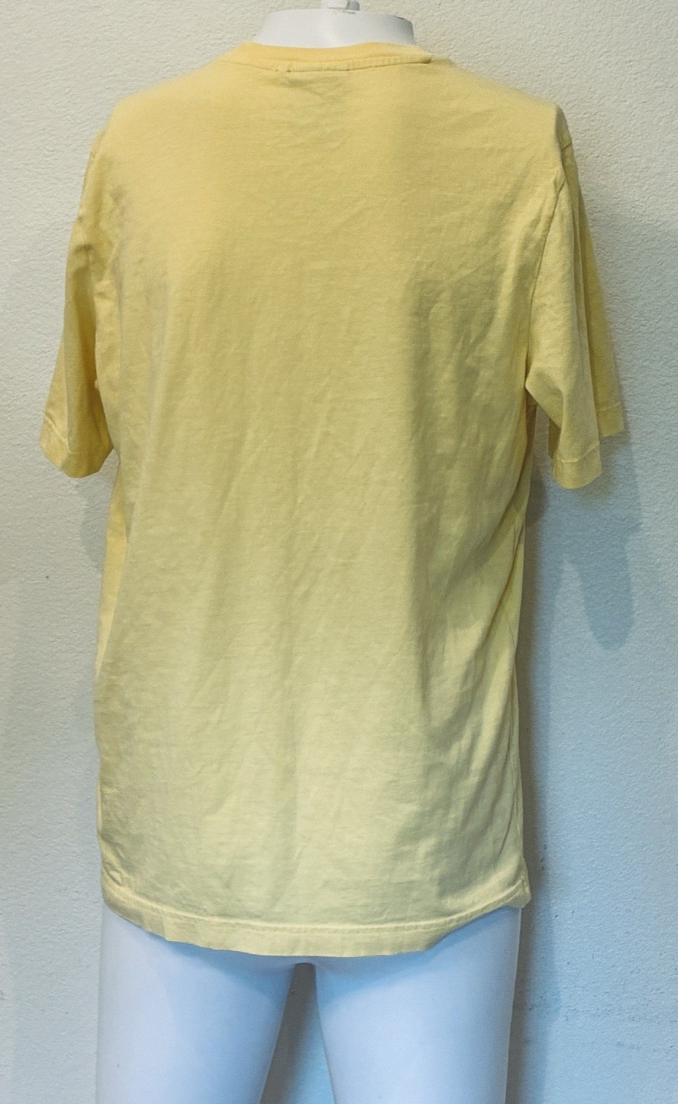 Adidas Men's Trefoil Essentials Short Sleeve T-Shirt Size L Pale Yellow Classic gallery