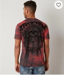 Affliction American Customs Bull Run Dusk T-Shirt 2XL