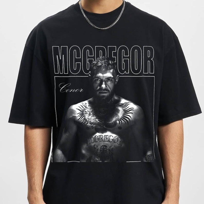 Conor McGregor Vintage Full Size Men and Women Short Sleeve T-Shirt ST360