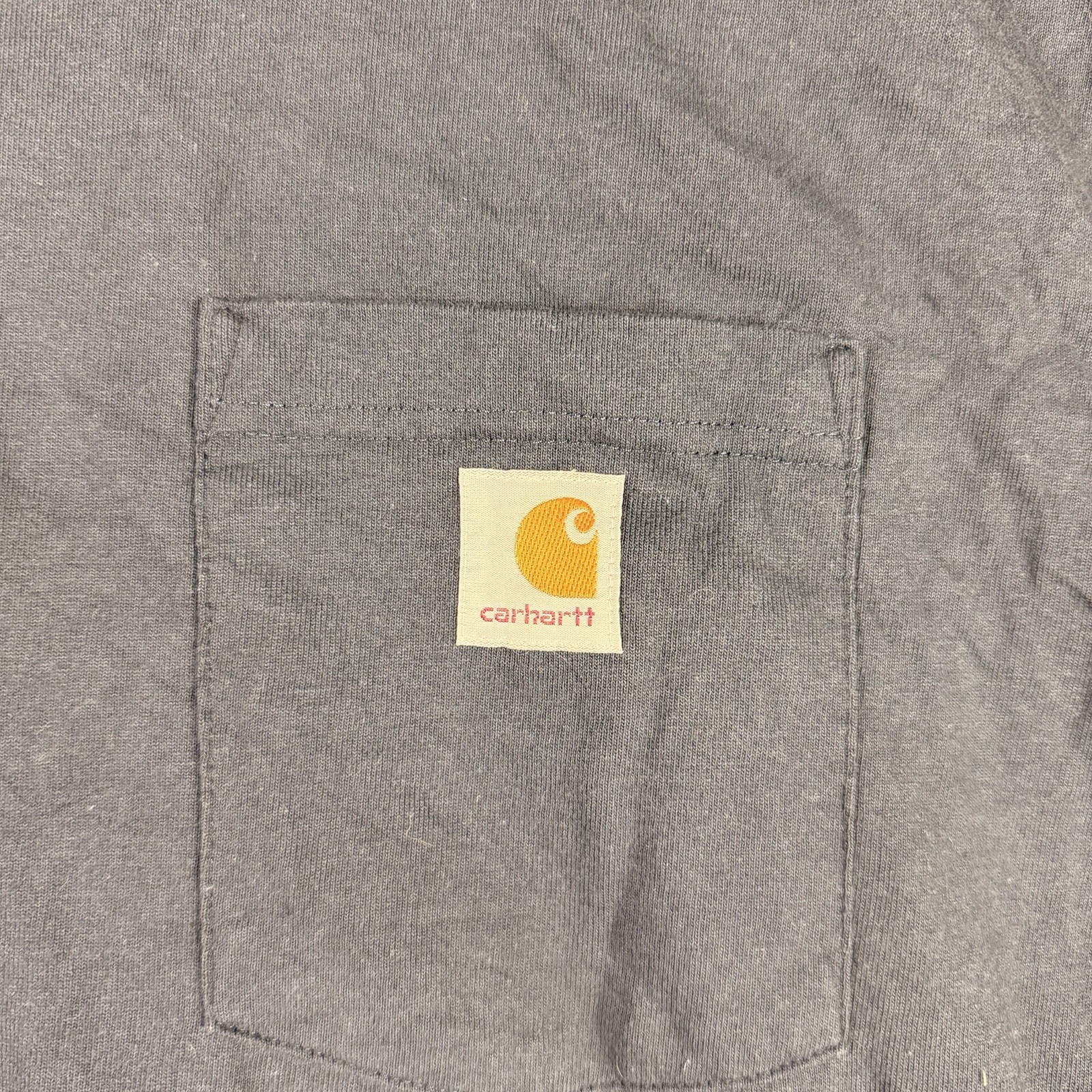 Carhartt T-Shirt Men's 2XL Loose Fit Blue Short Sleeve Pocket Tee 100% Cotton gallery