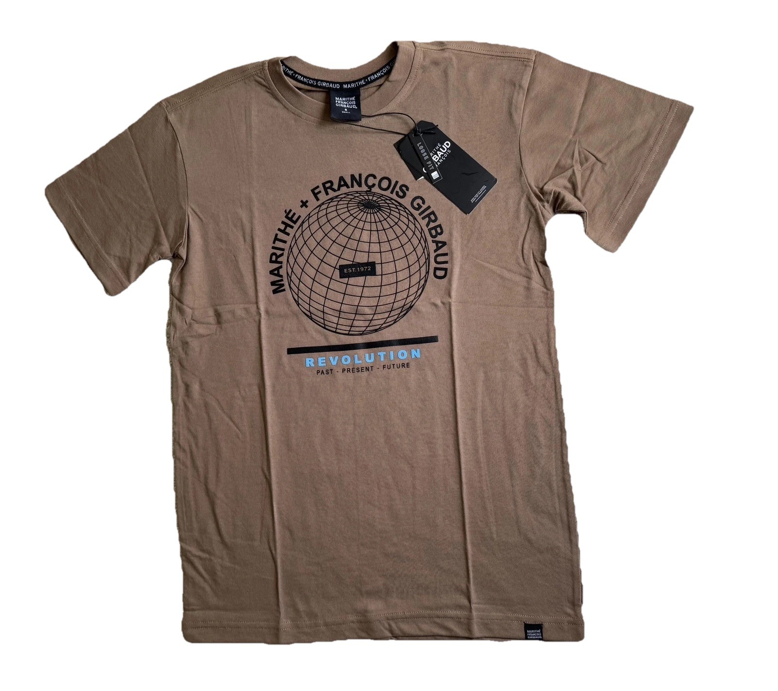 Marithe Francois Girbaud Shirt Mens Small Graphic Globe Revolution Loose Fit NEW gallery