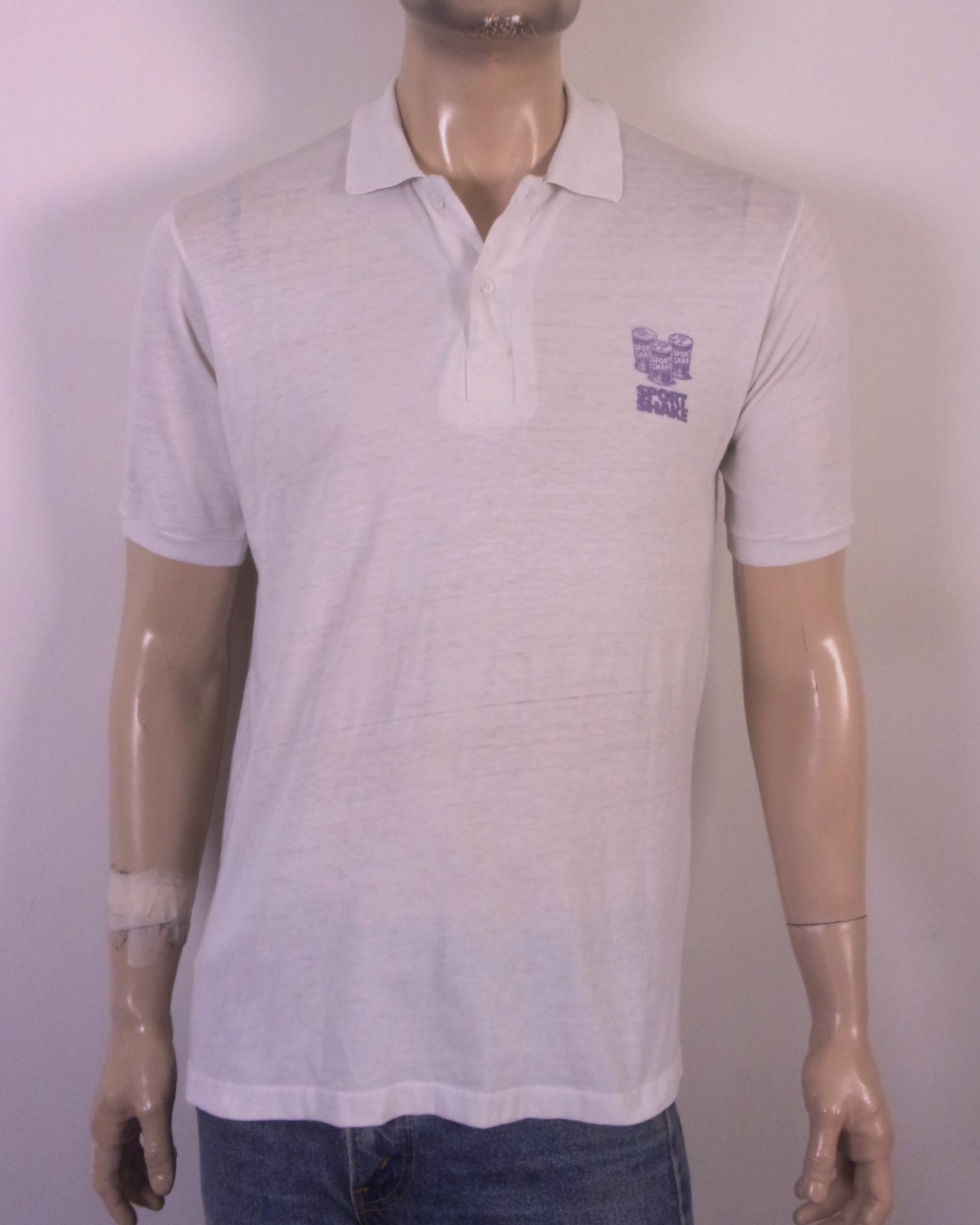 vintage 80s thin Single Stitch Hobie Polo Shirt Ozark Mtn. Cat Encounter 1987 L gallery