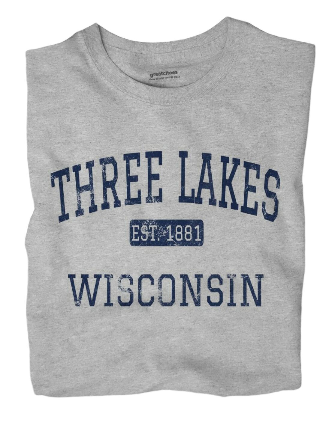 Three Lakes Wisconsin WI T-Shirt EST