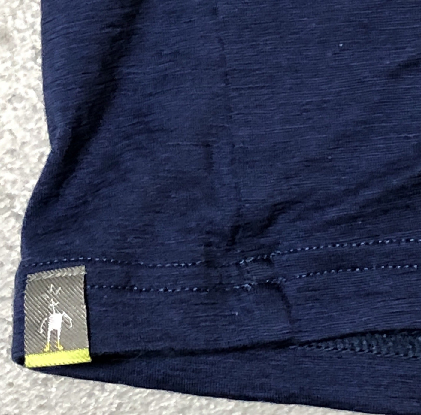 Smartwool Merino Wool T Shirt Mens Large Baselayer Short Sleeve Logo Blue gallery