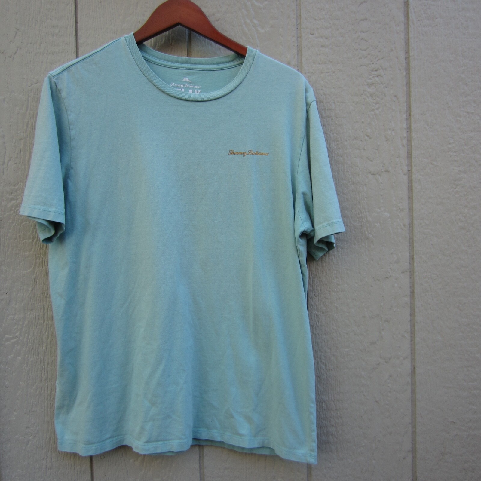 Tommy Bahama Shirts Mens L Green UPS 50 Relax Whats Yacht To Like Graphic Hiking gallery