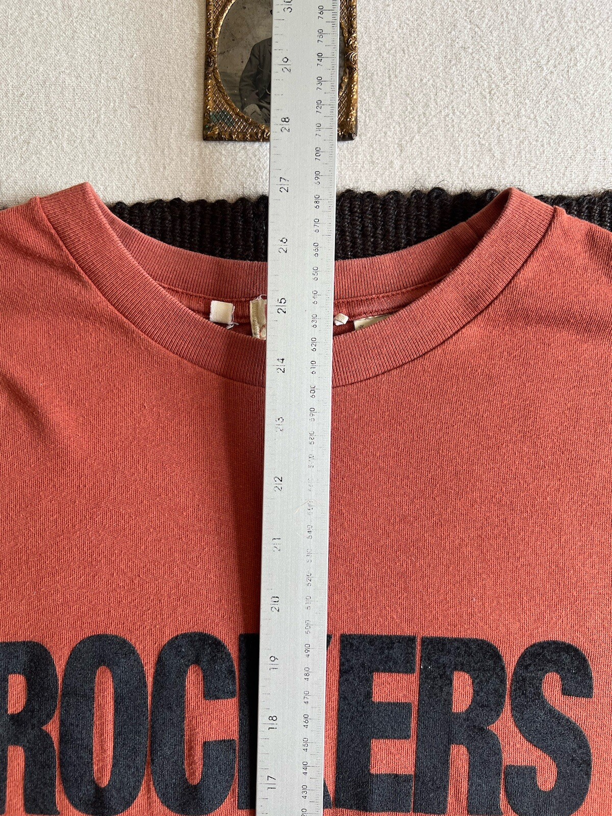 LVC T-Shirt M 50s Rockers Single Stitch Rockabilly Levi’s VTG Red Rust Pink Rare gallery