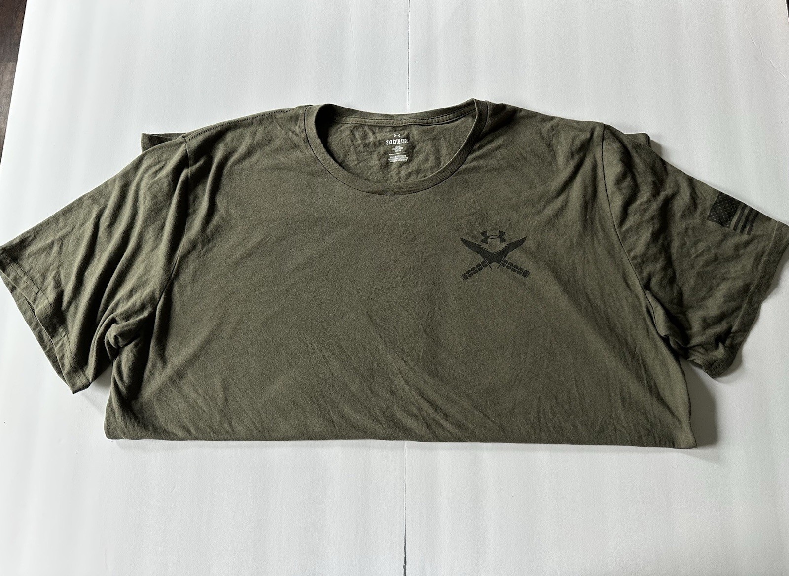 Under Armour Tactical Men’s 3XL Green Loose Fit Graphic Crew Neck T-Shirt