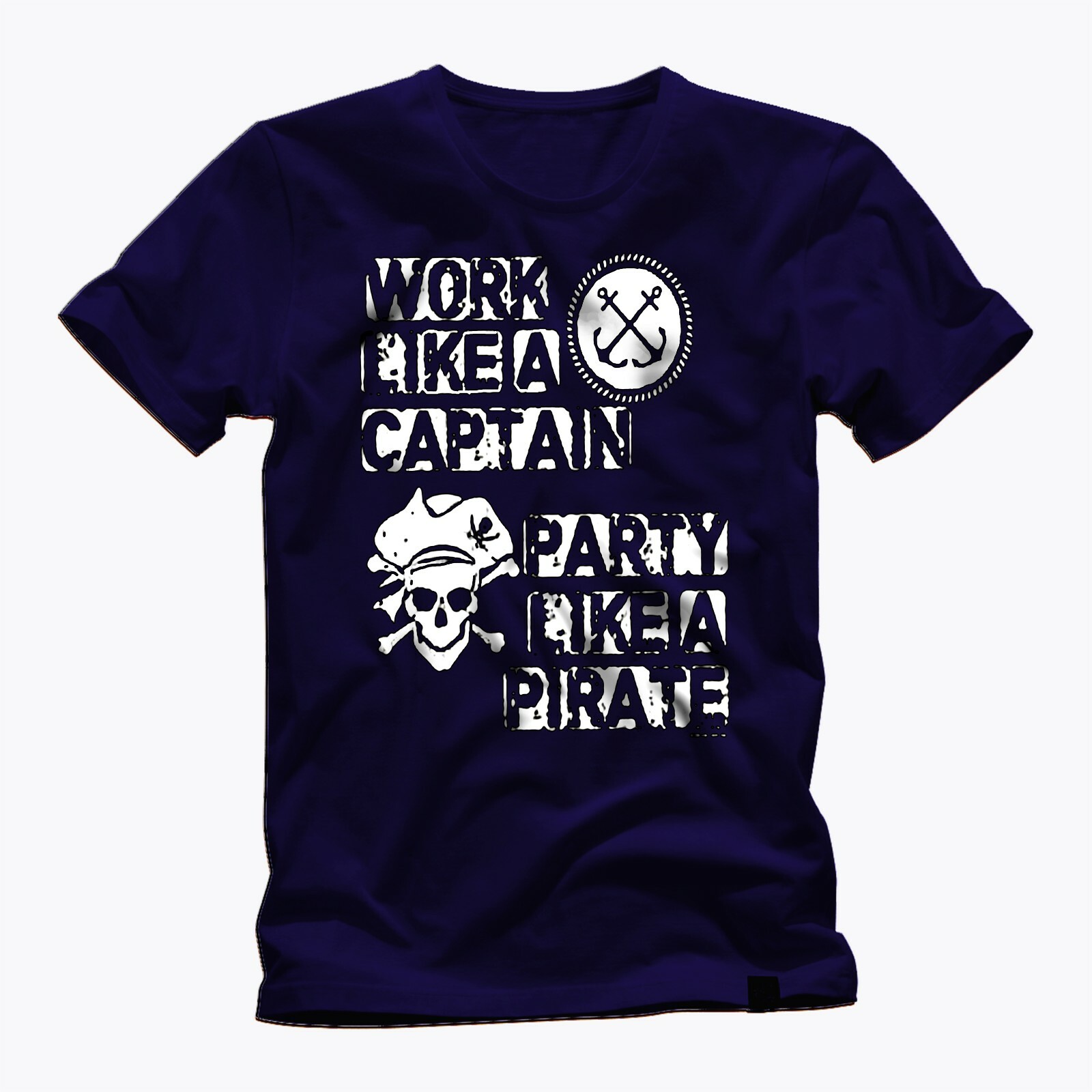 WORK LIKE A CAPTAIN PARTY LIKE A PIRATE FUN GRAPHIC Short-Sleeve Unisex T-Shirt gallery
