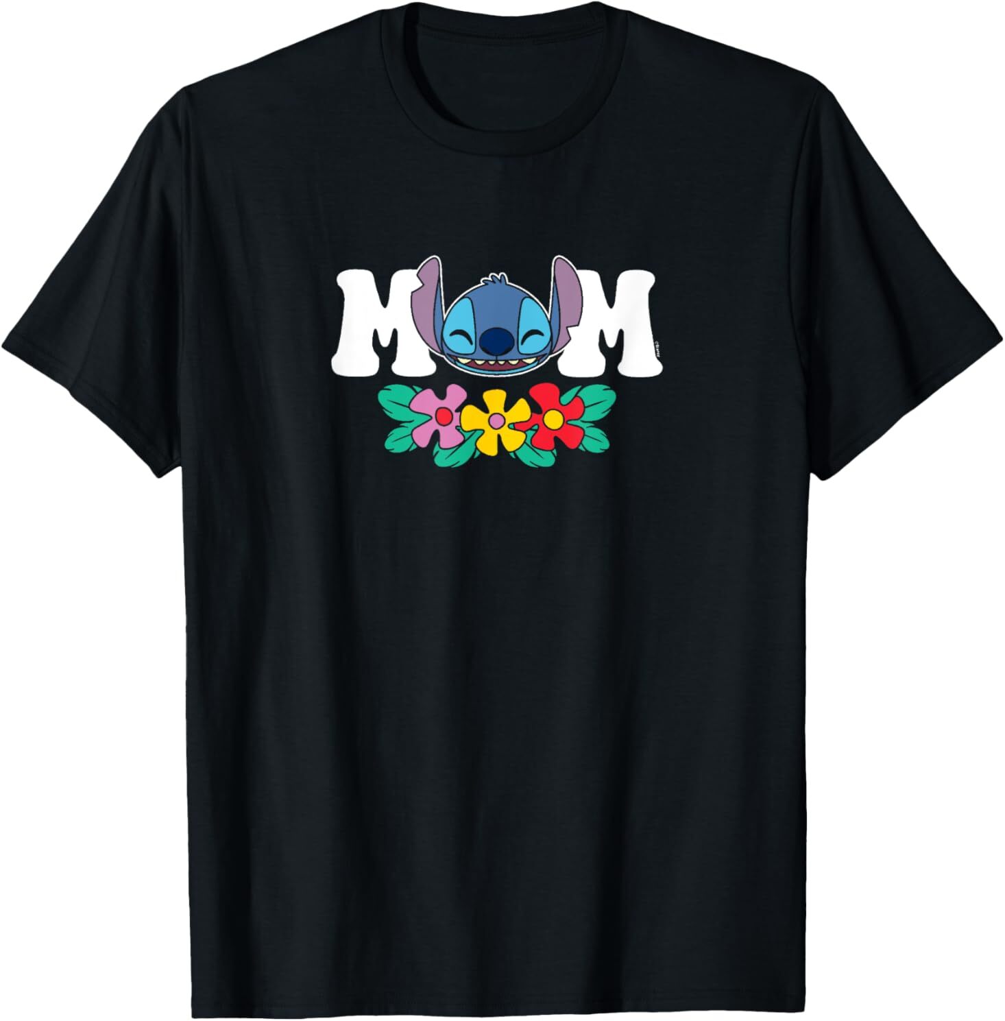 Lilo & Stitch – Mom Floral Flowers T-Shirt