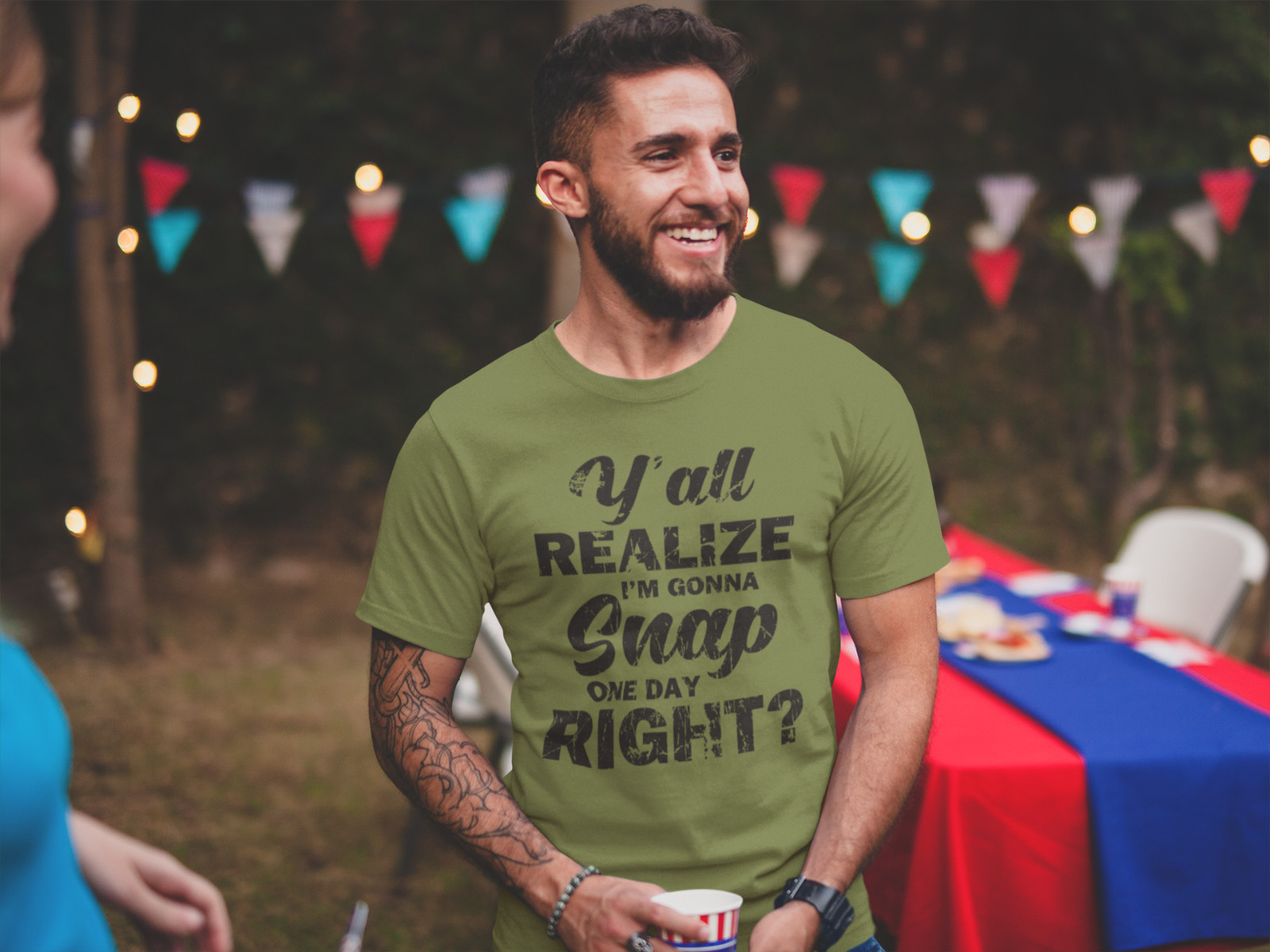 Funny I'm Gonna Snap One Day Gift T shirt Rude Humor Offensive Sarcastic T-Shirt gallery