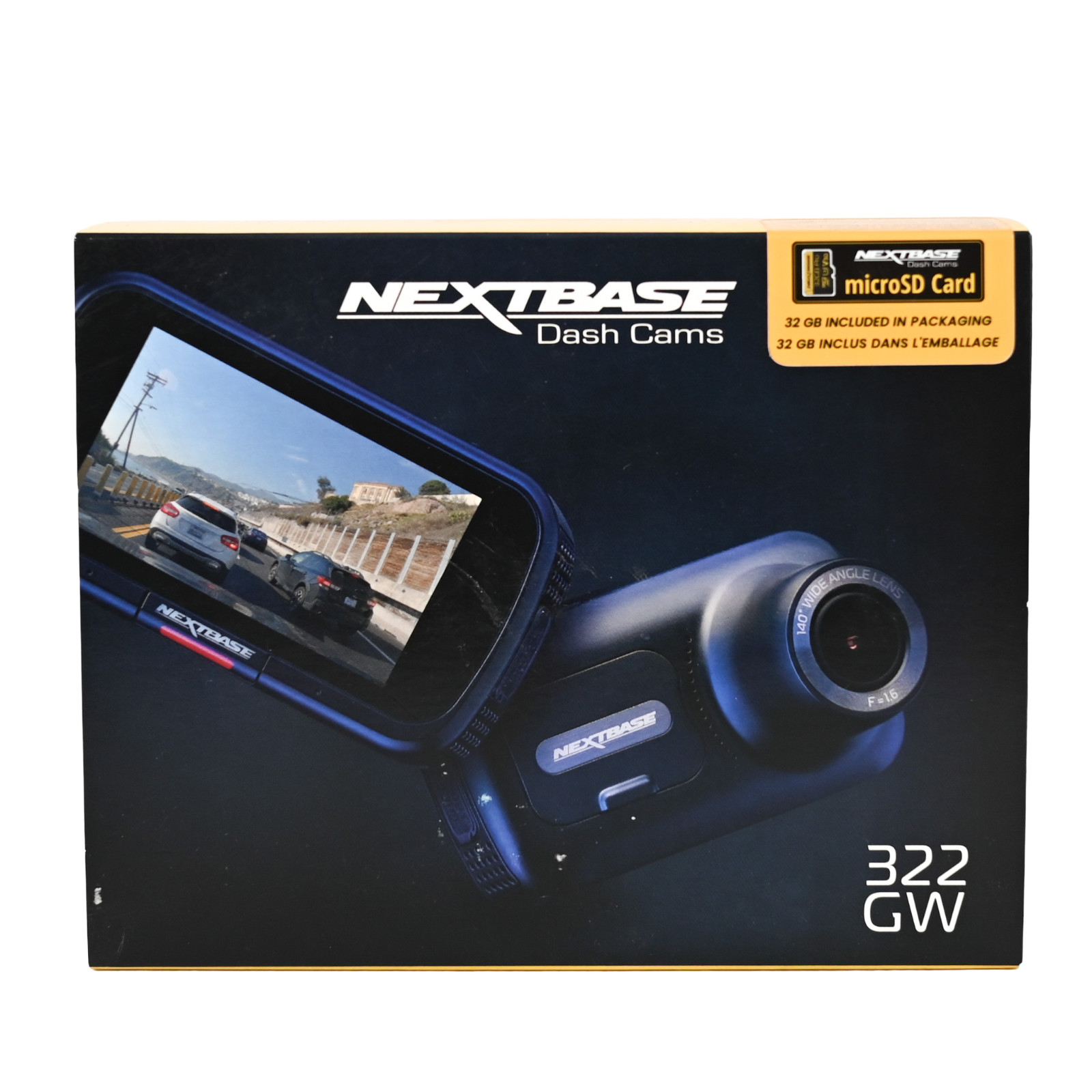 Nextbase 322GW Dash Cam Touch Screen Car Dashboard Camera 1080P HD Wi-Fi – New