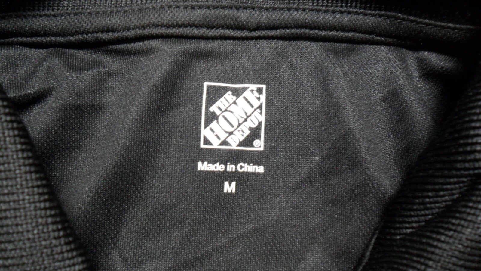 Medium NWOT 100% Poly Home Depot Cam & Friends Polo Black Rental Employee Shirt gallery