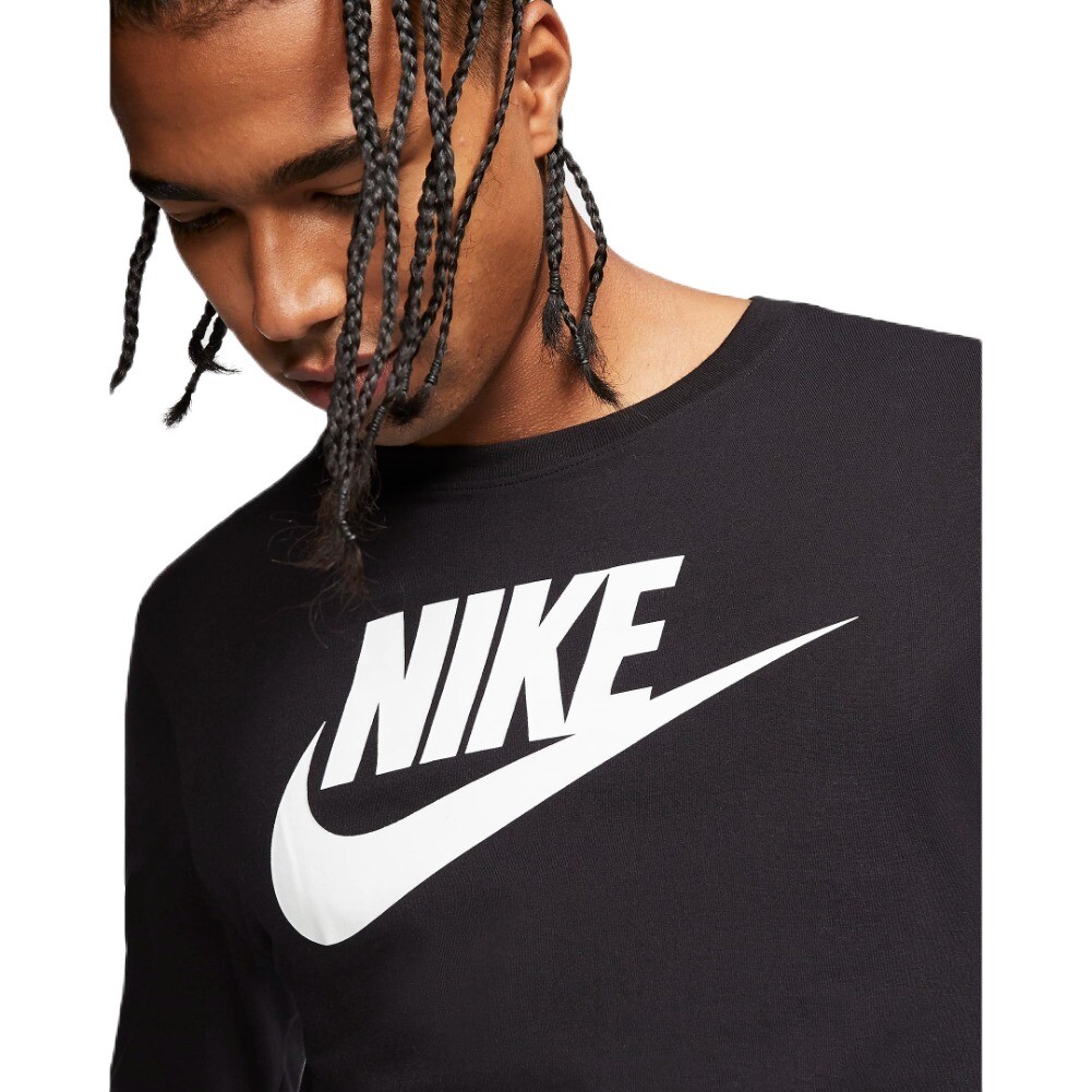 Nike Men's Long Sleeve Shirt Athletic Sportswear Swoosh Logo Sport Style T-Shirt gallery