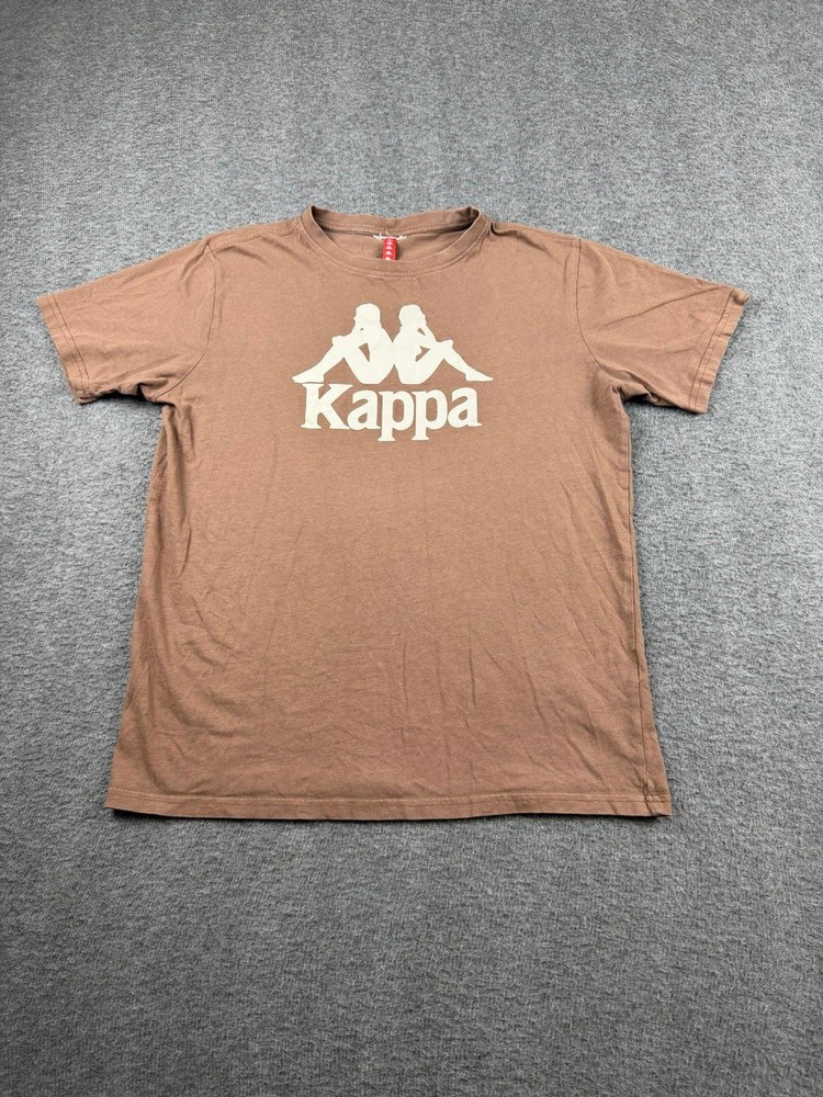 Kappa Brown Logo T-Shirt Size Small