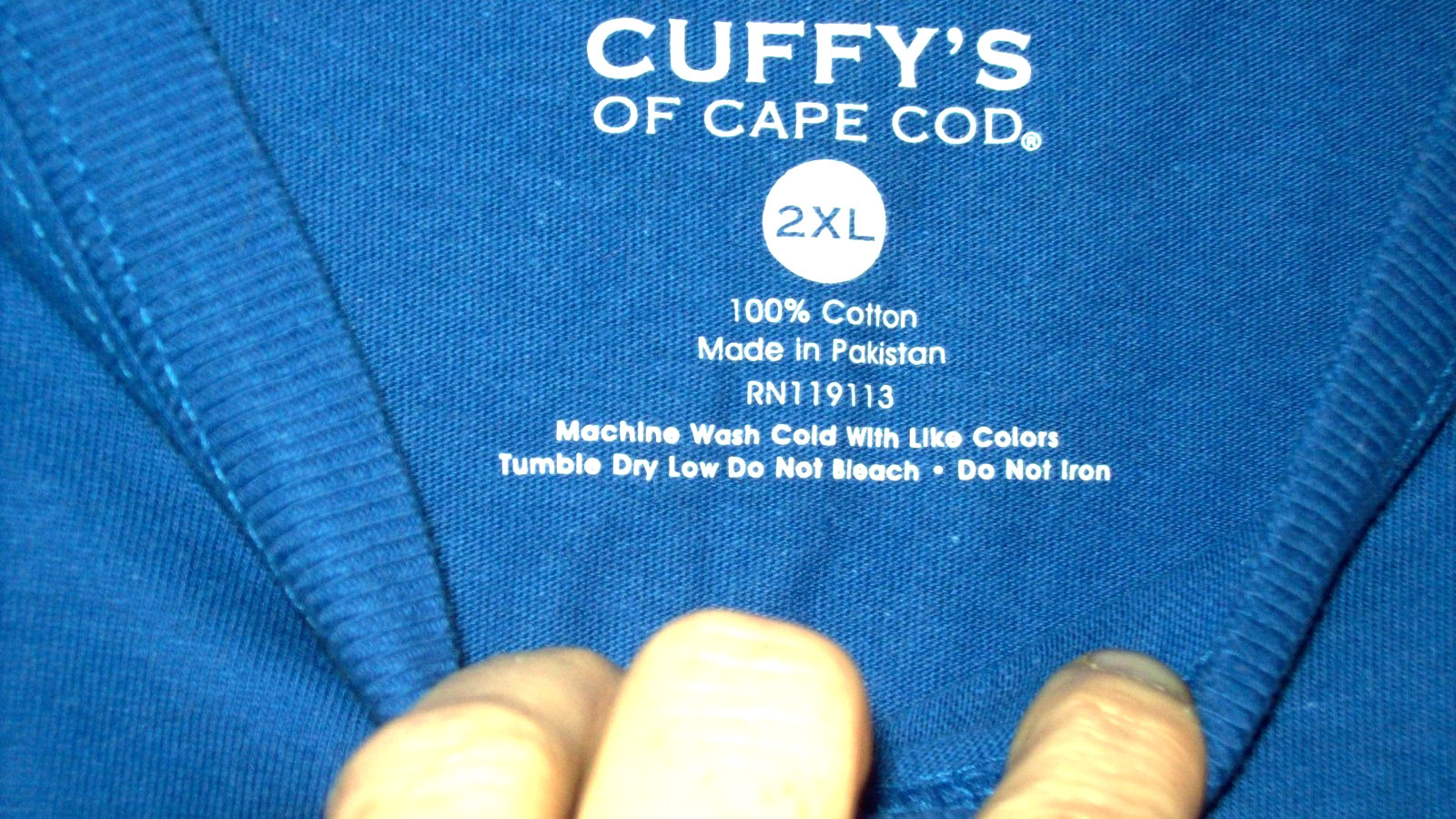Cuffys Shirt Royal Blue Cape Cod Light Houses Massachusetts T-shirt - size 2XL gallery