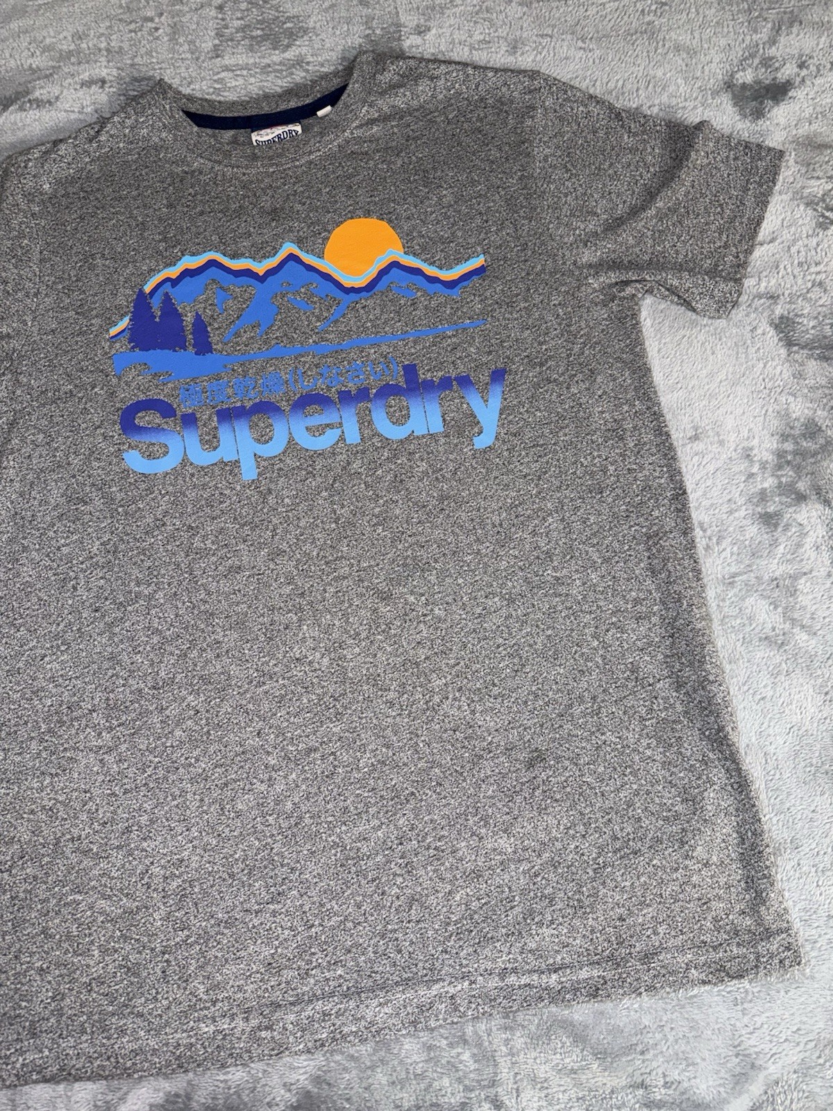 Superdry Mens Great Outdoors Logo T-Shirt Size Medium Gray Short Sleeve gallery