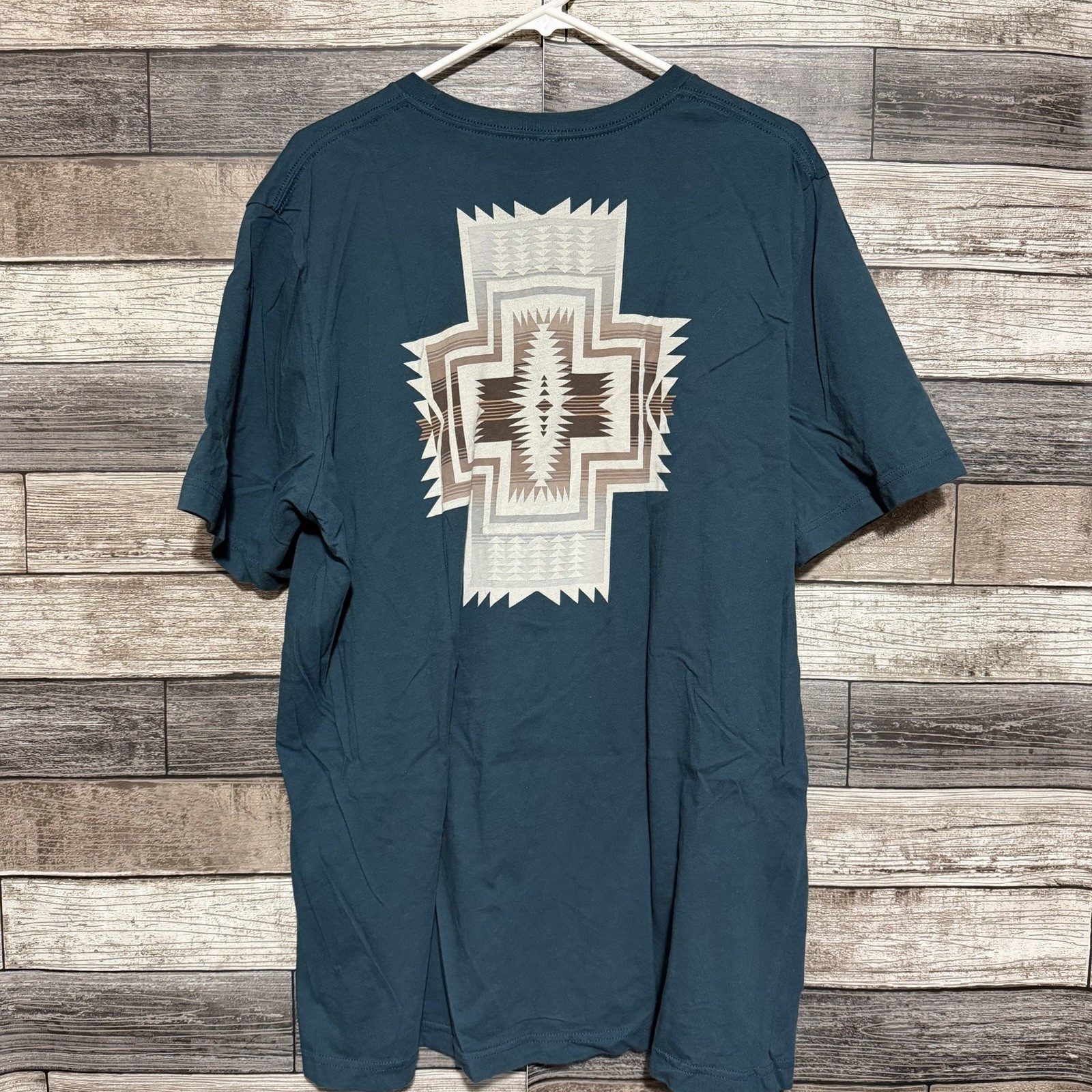 Pendleton Graphic T Shirt Men’s XXL Teal Blue Green Lightweight Casual gallery