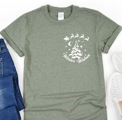 Oversize Tshirt, Winter Wishes Shirt, Christmas Tee, Gift Tshirt, New Year Shirt