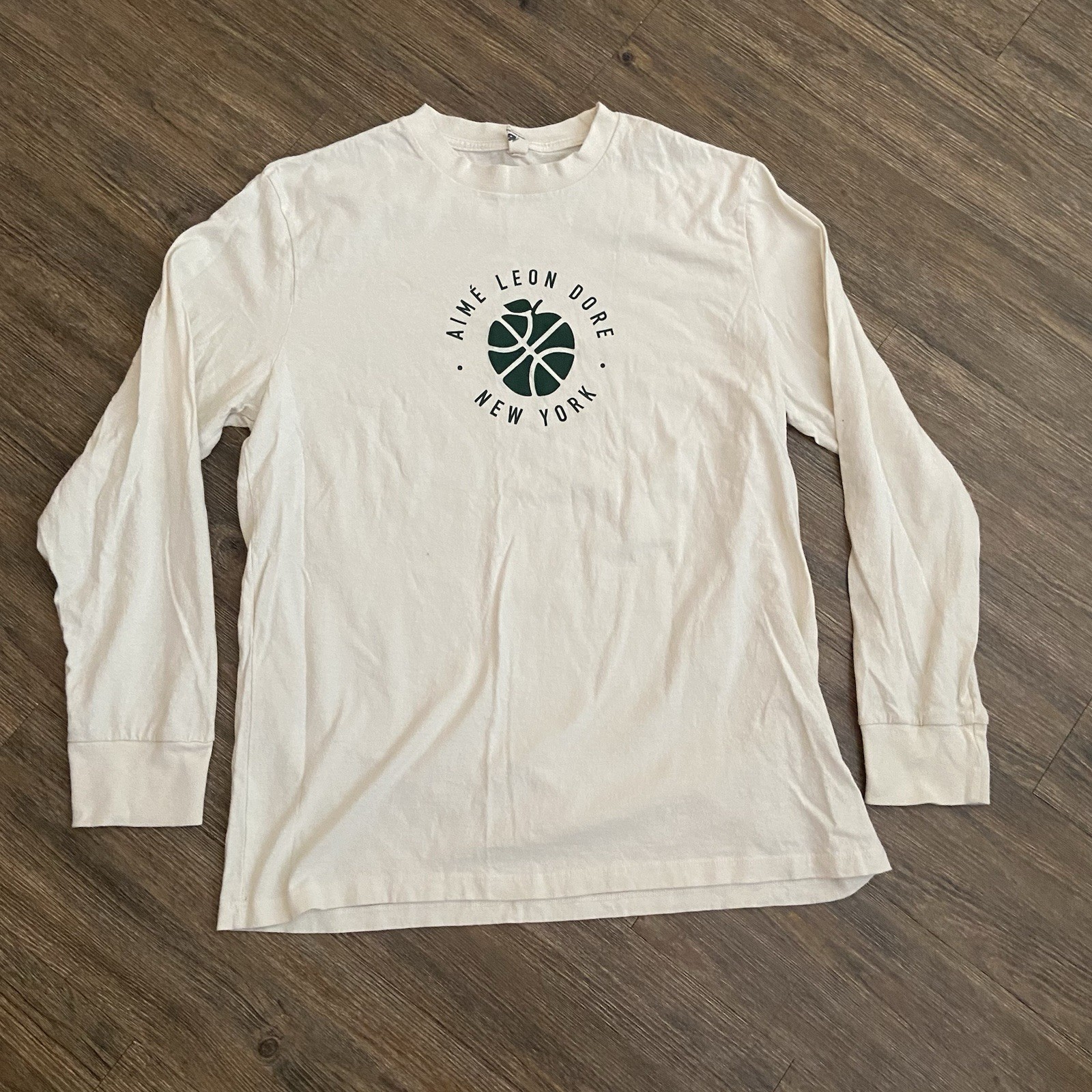 Aime Leon Dore ALD New Balance White SONNY Basketball League L/S Tee T-Shirt XL