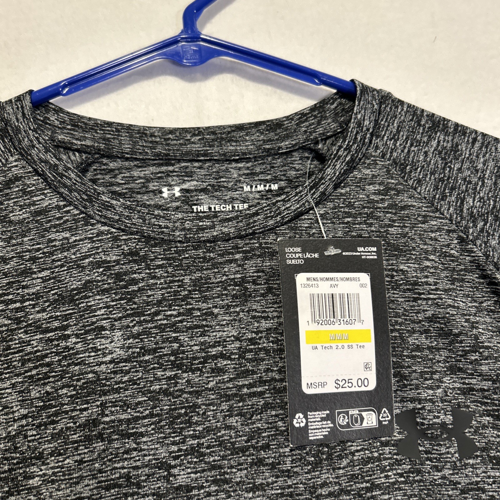 Under Armour Mens Athletic UA Tech 2.0 T-Shirt Short Sleeve 1326413-002 Medium gallery