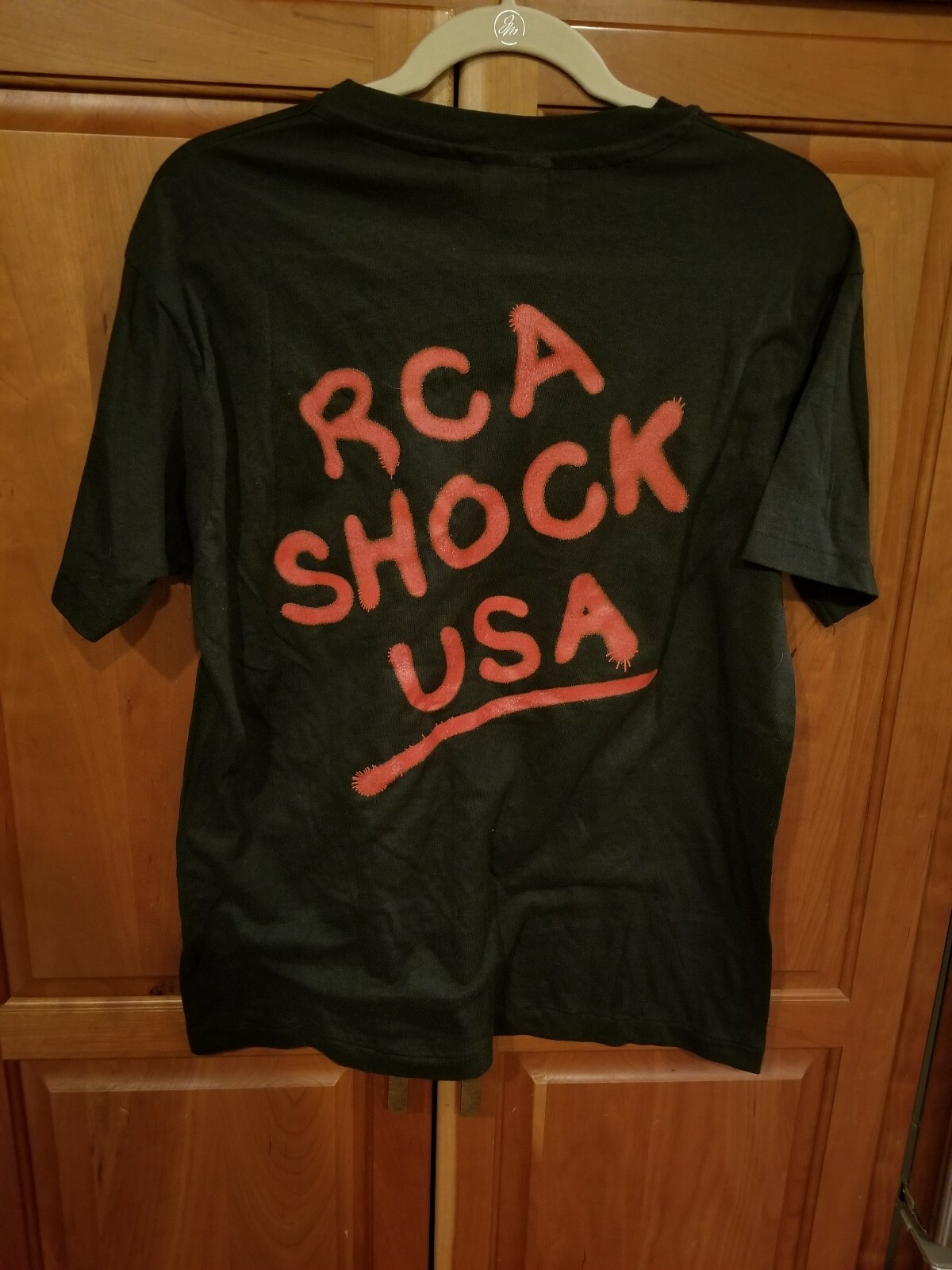 Vtg Johnny Depp Rock City Angels '88 RCA Shock USA Glam Metal Band Shirt L gallery
