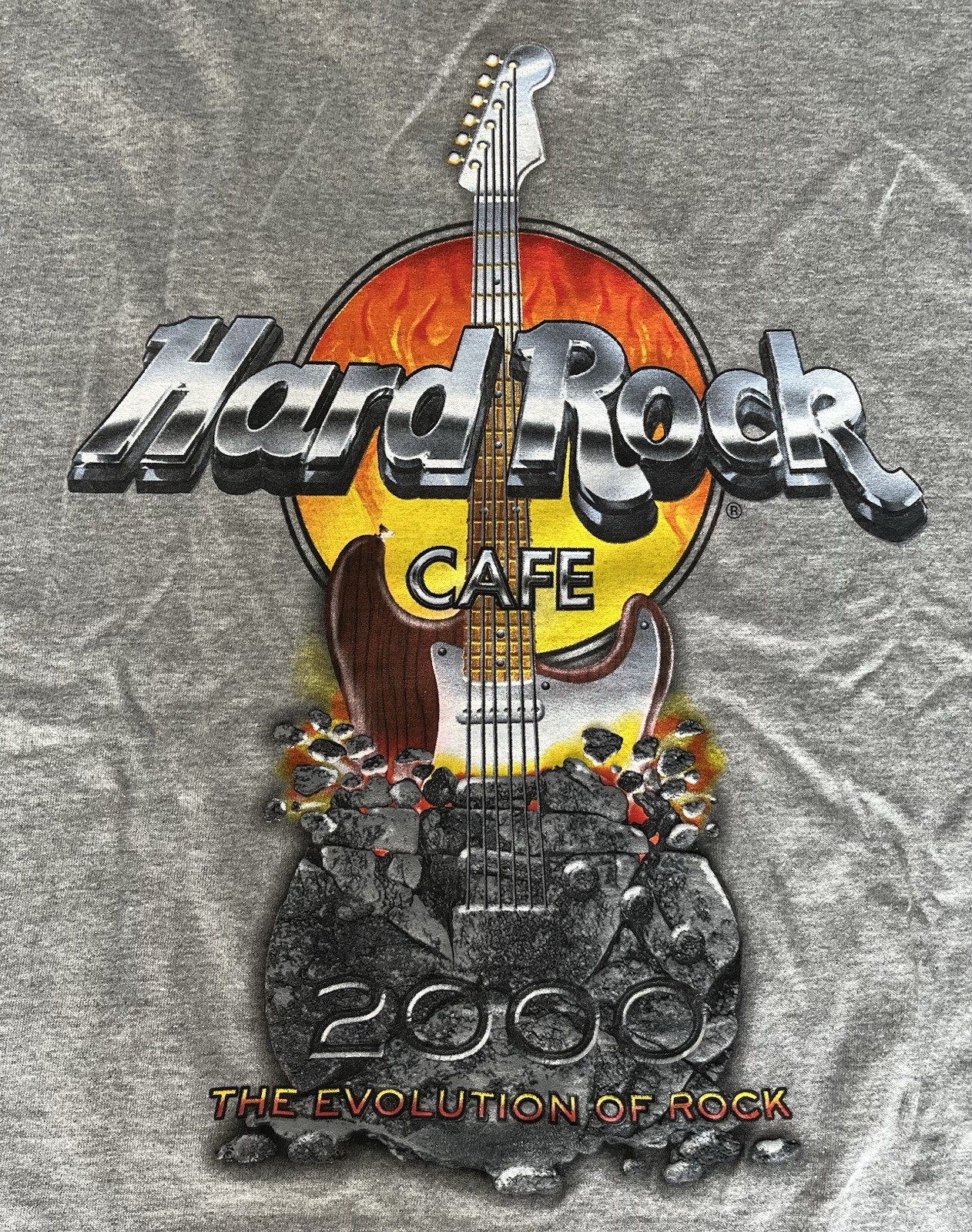 Vintage Hard Rock Cafe San Diego Evolution of Rock Shirt Mens XL Gray Deadstock gallery
