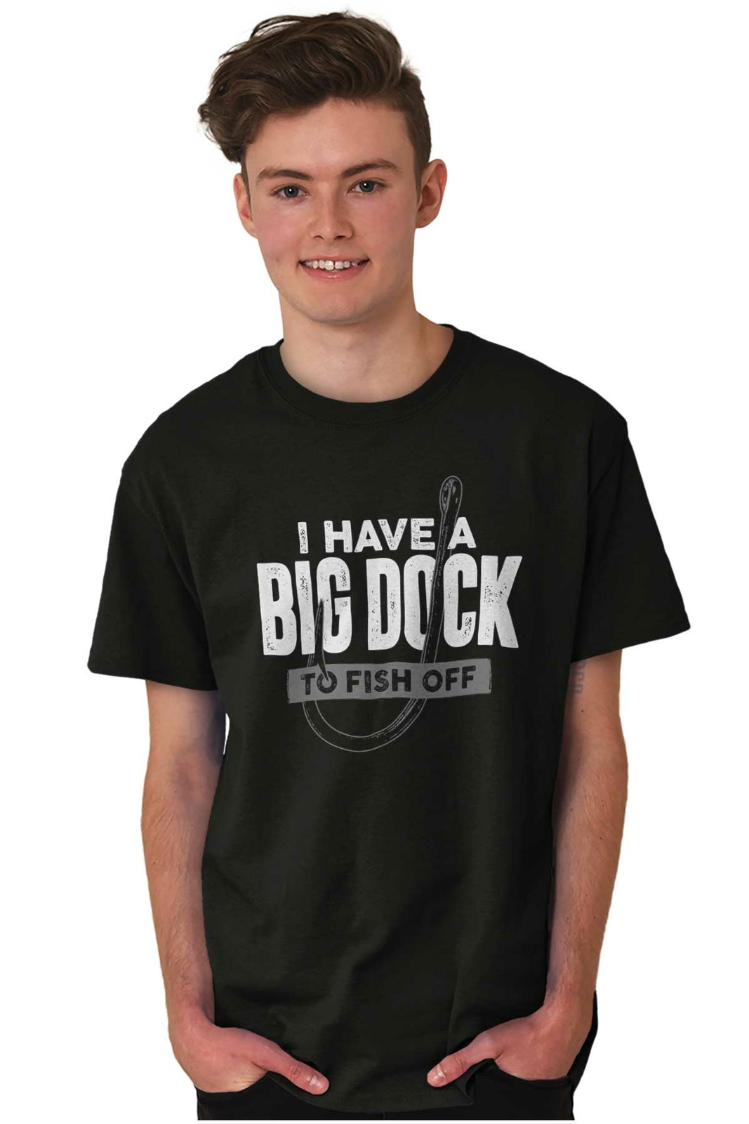 Dirty Fishing Joke Funny Big Dock Fish Gift Mens Casual Crewneck T Shirts Tees gallery