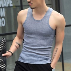 Vest Tank Bodybuilding Breathable Elastic Fitness Pullovers Solid Color