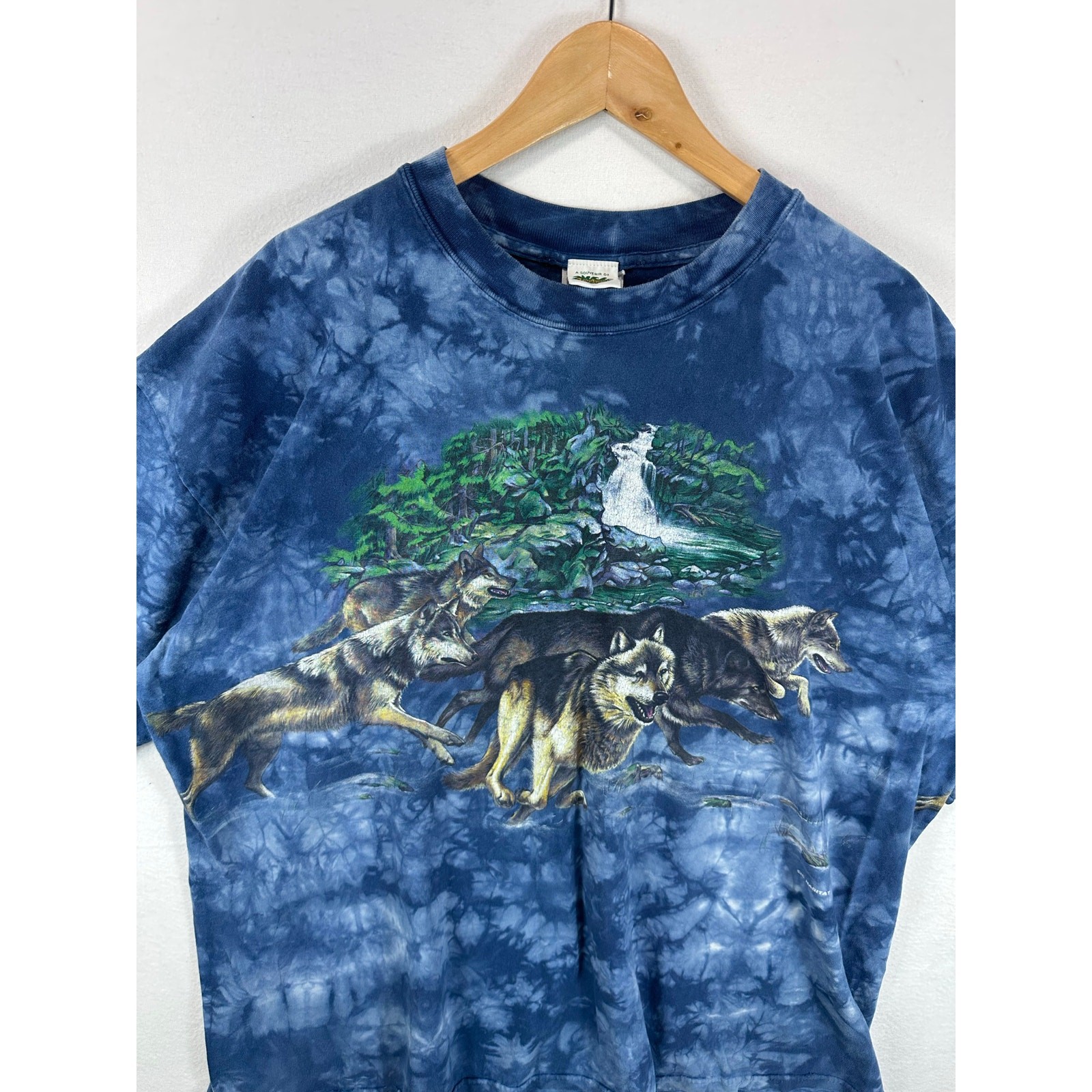 Vintage Rainforest Cafe Wolf Nature Graphic Tee Size XXL Front & Back Graphics gallery