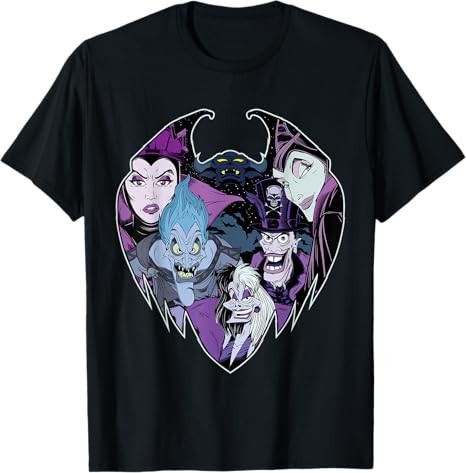 Disney Villains Evil Crew T-Shirt Black gallery