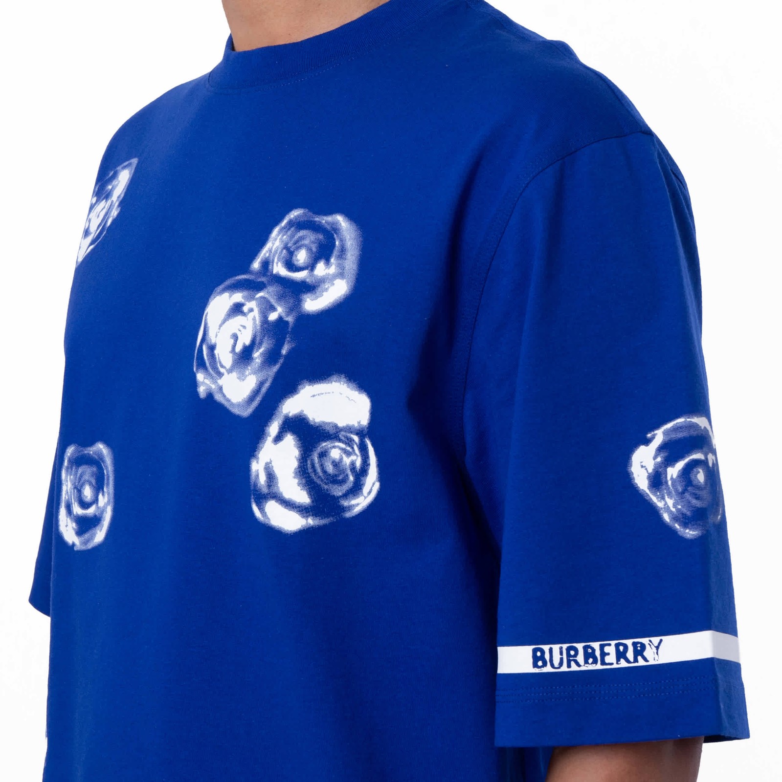 Burberry Rose Print Cotton Jersey T-Shirt gallery