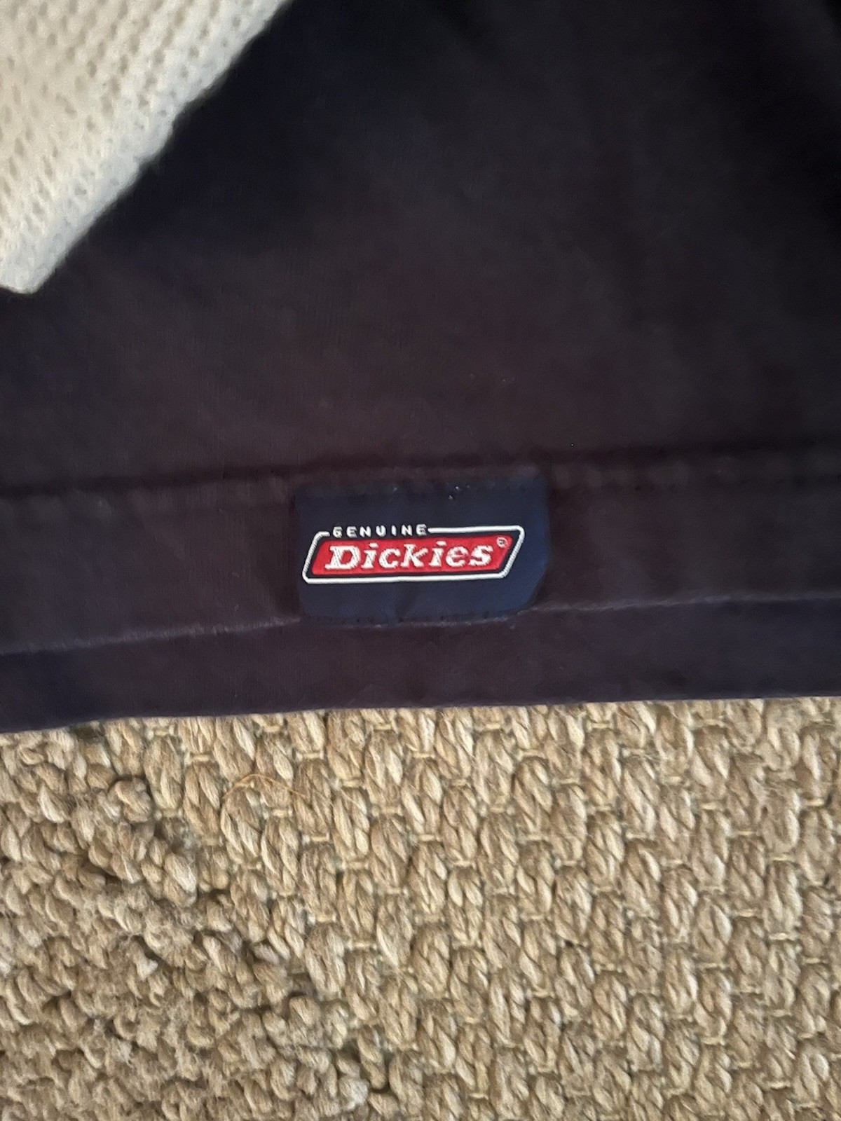 Vintage dickies Men's M Black/White Long Sleeve Crew Neck Graphic Logo Tee gallery