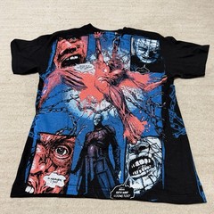 BackStock Co Hellraiser Pinhead AOP Shirt Clive Barker Horror Men’s Large Black