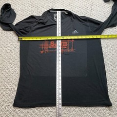 Adidas Ultimate Tee Shirt Mens Large Black SJND Summer Discovery Long Sleeve