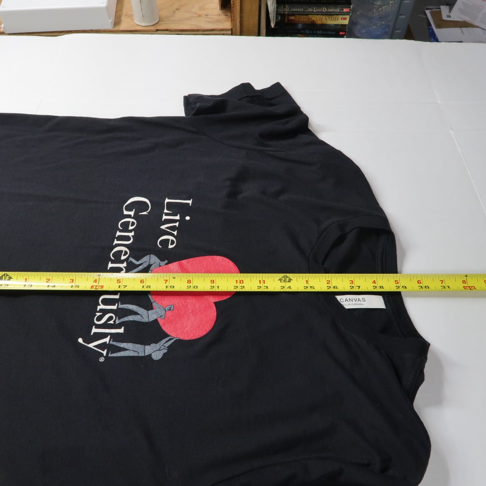 Bella + Canvas Tee Shirt Thrivent size XL black polyester/cotton/rayon gallery