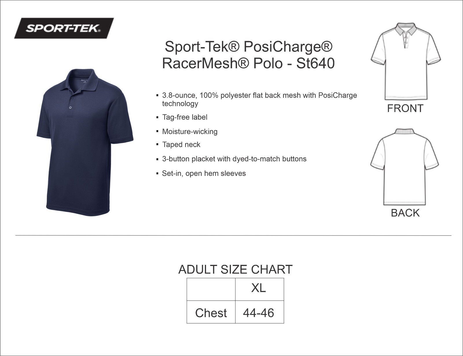 Sport-Tek® PosiCharge® RacerMesh® Polo - ST640 gallery