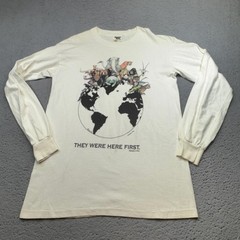 Vintage Human i Tees Shirt Mens Medium Animal Earth Graphic They Were Here First