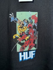 HUF x Marvel Deadpool & Wolverine Hack ‘n Slash T-Shirt Adult Small Black SS New