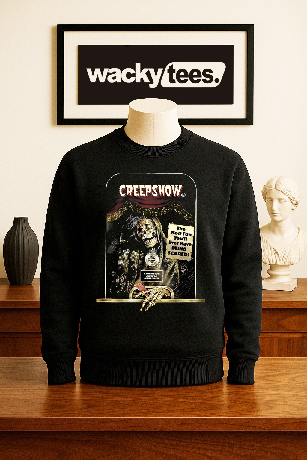 Creepshow The Most Fun You'll Ever Have Horror Terror Graphic Tee Shirt gallery