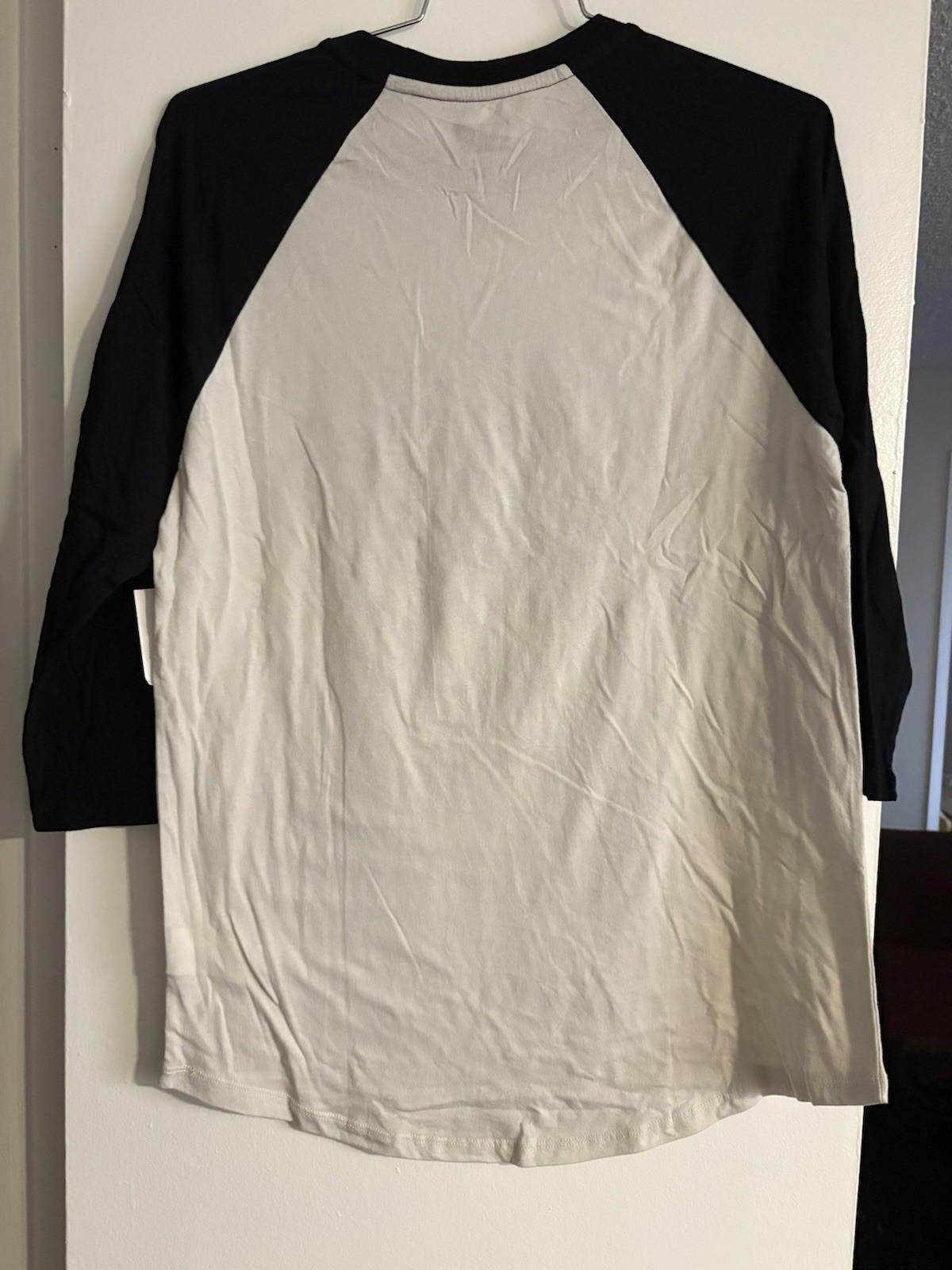 KR3W Grim Reaper Raglan T-Shirt Men’s Medium Black White 3/4 Sleeve Skate Punk gallery